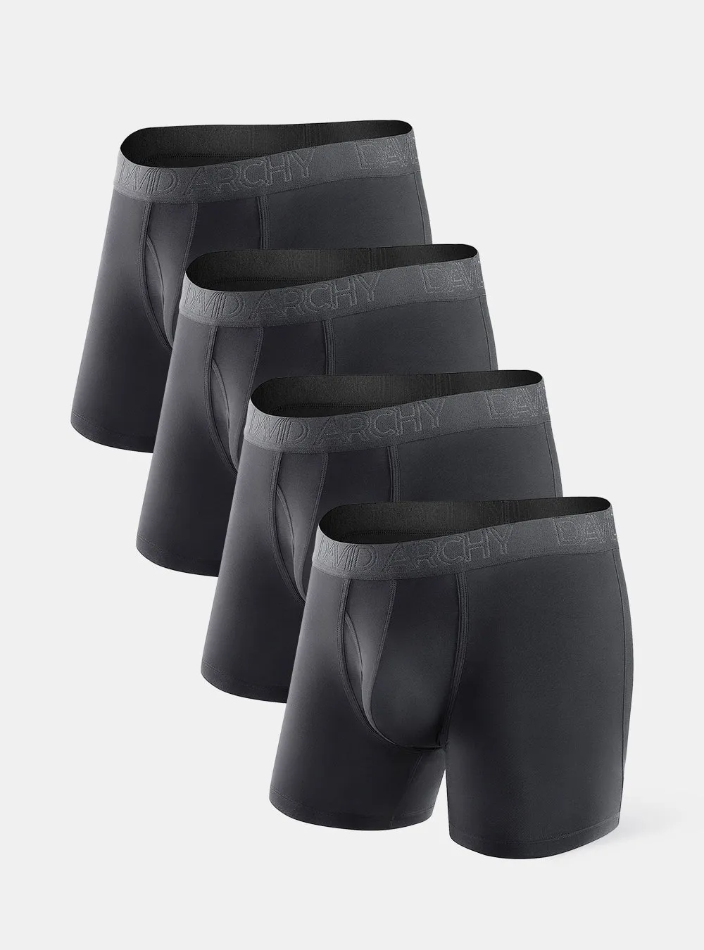 Bamboo Breathable Boxer Briefs 5.5" (4-Pack)