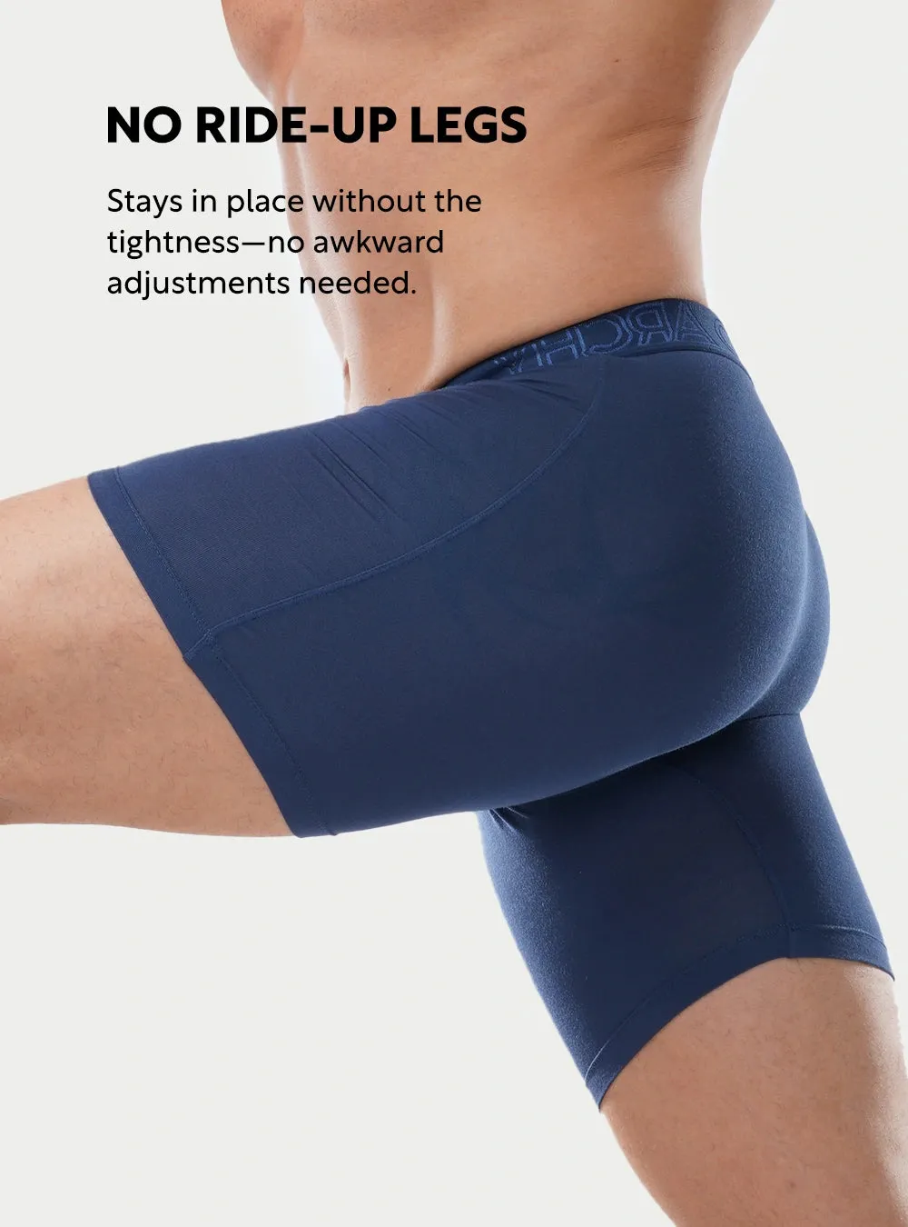 Bamboo Breathable Boxer Briefs 5.5" (4-Pack)