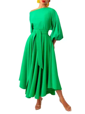 “Kóre” Jade Billow Sleeve Top