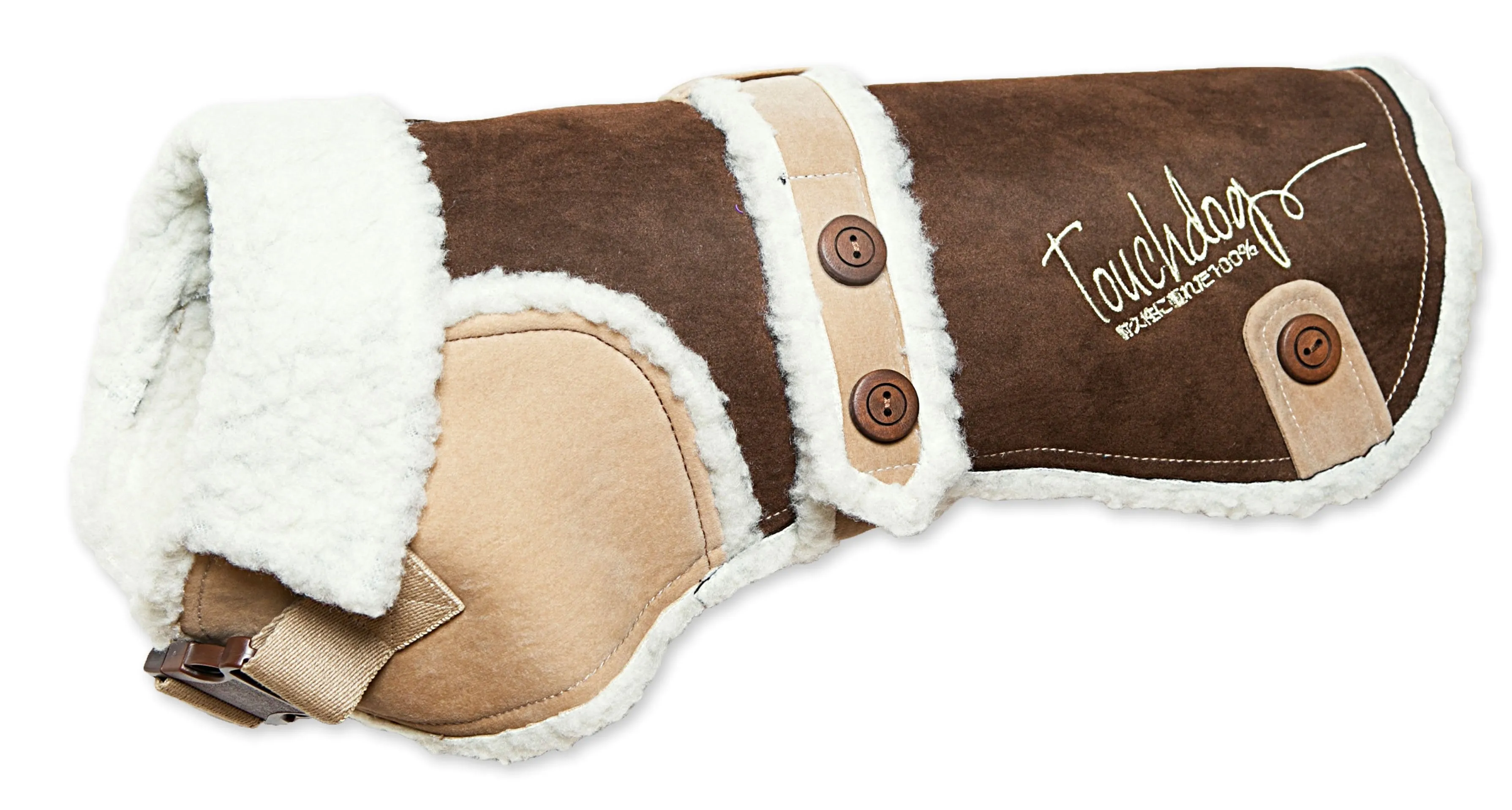 Touchdog Original Sherpa-Bark Designer Fashion-Forward Dog Coat