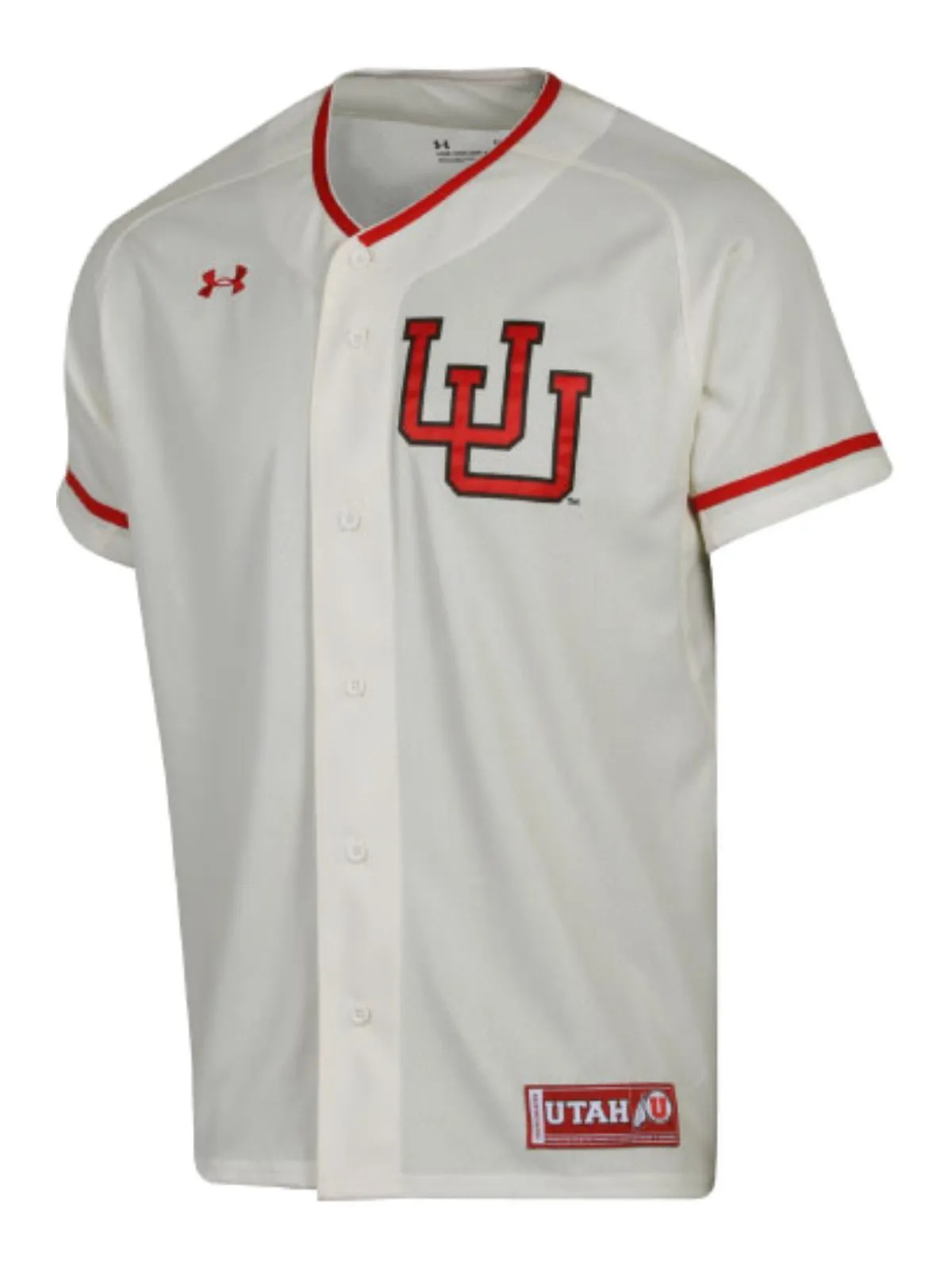 Utah Utes Under Armour Ivory Throwback HeatGear Replica Baseball Jersey