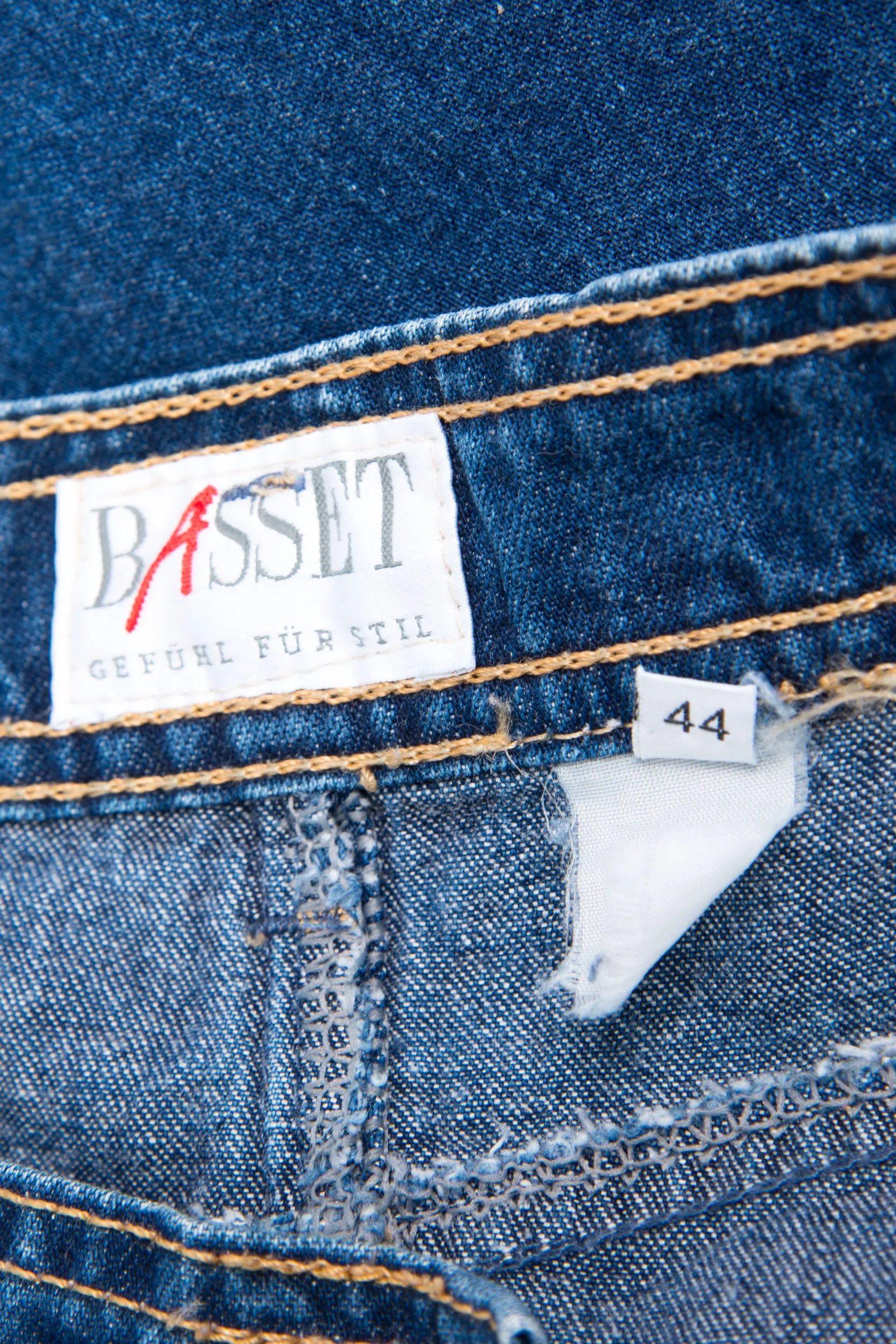 Vintage 90's Blue Denim Pencil Skirt